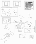 Cylinder Cylinder Head Gasket Set - Engine Gasket Set - Valve Lubrication OperatorS Manual Warning Label Diagram and Parts List for 09G902-0145-E1  Briggs and Stratton Engine